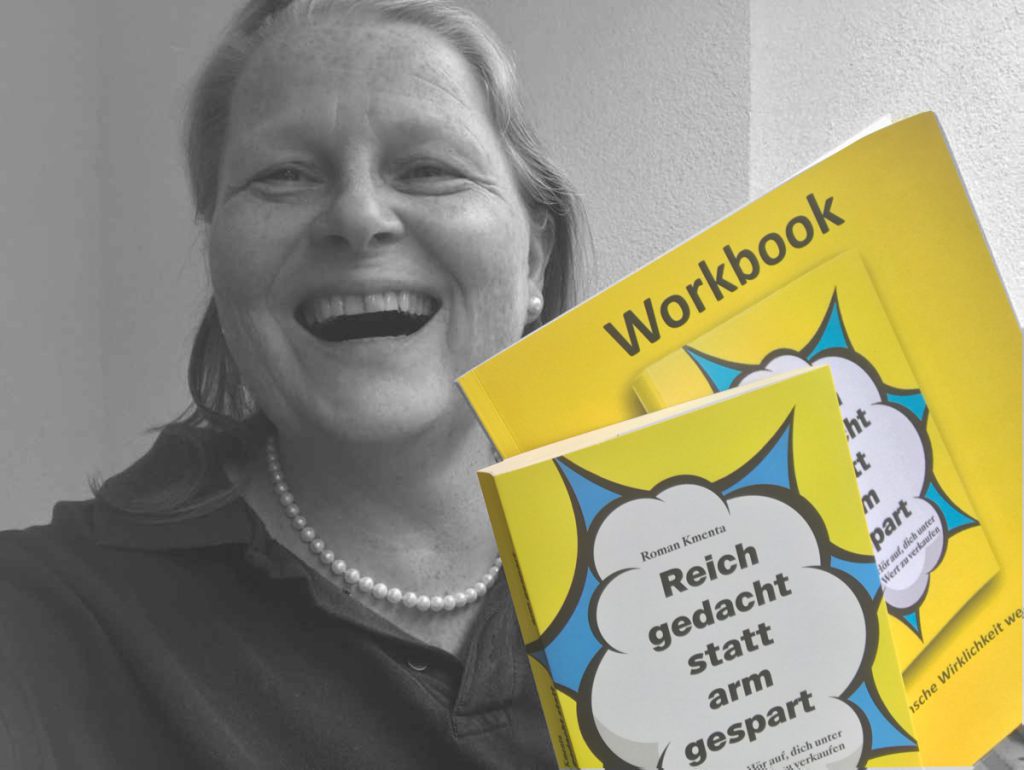 Rezension im Storytelling: Buch „Reich gedacht statt arm gespart“ (Roman Kmenta) von Eva Laspas